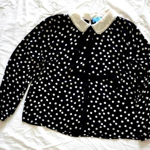 Cece polkadot blouse